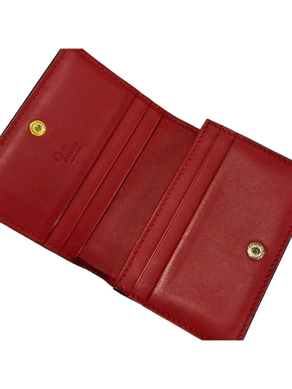 Gucci Bifold Wallet GG Blue Mus Navy Ivory - Picture 3 of 7